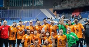 انتصار رجال البنك الأهلي على فريق الحشد العراقي 38..27 في البطولة العربية 2025